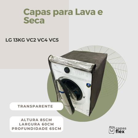 Imagem de Capa lava e seca lg 13kg vc2 vc4 vc5 transparente flex