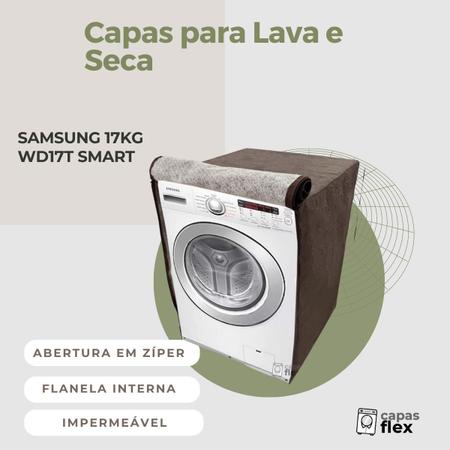 Imagem de Capa lava e seca samsung 17kg wd17t smart impermeável flex