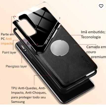 Imagem de Capa Luxury Protection em Couro Compatível Para Modelos Samsung Galaxy S e A