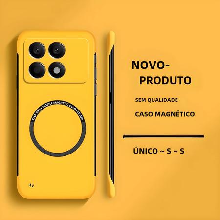 Imagem de Capa Magnética Ultrafina para Xiaomi Poco X6 Pro/F3/F4/F5 - Design Fosco