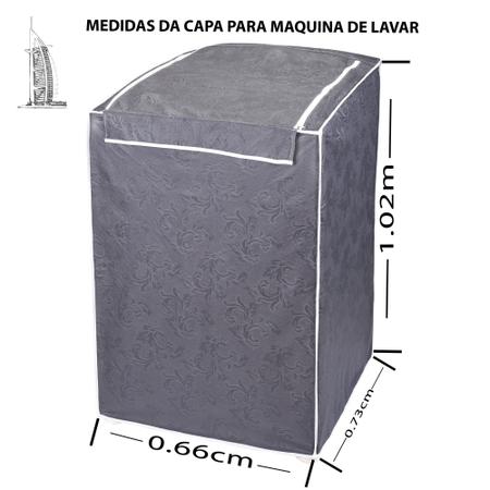 Imagem de Capa Maquina Lavar Roupas Electrolux Brastemp Consul 12kg 13kg 15kg 16kg Reforçada