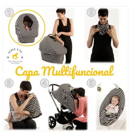 Imagem de Capa Multifuncional para Mamãe e Bebê Penka Aurora