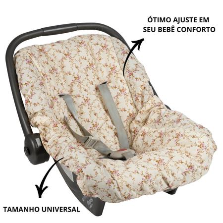 Imagem de Capa para Bebê Conforto Universal Proteção Bebe Menino Menina Acolchoada Bom e Barato Macia