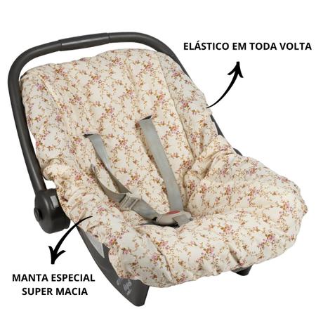 Imagem de Capa para Bebê Conforto Universal Proteção Bebe Menino Menina Acolchoada Bom e Barato Macia