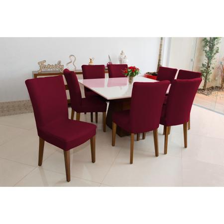 Capa Para Cadeira Cozinha Sala De Jantar Malha Vinho luxo - Allstate Imagem de Capa Para Cadeira Cozinha Sala De Jantar Malha Vinho luxo