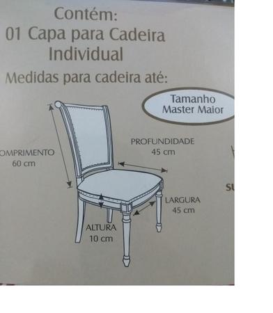 Capa para cadeira estampada Casa Doro - Sultan Imagem de Capa para cadeira estampada Casa Doro