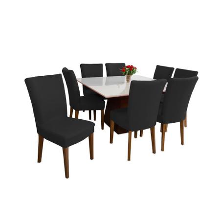 Capa Para Cadeira Jantar Elástica Linda Preta Premium luxo - Allstate Imagem de Capa Para Cadeira Jantar Elástica Linda Preta Premium luxo