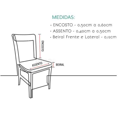 Capa para cadeira Malha Gel 4 peças mesa de jantar Estampada - EMPÓRIO DO LAR Imagem de Capa para cadeira Malha Gel 4 peças mesa de jantar Estampada