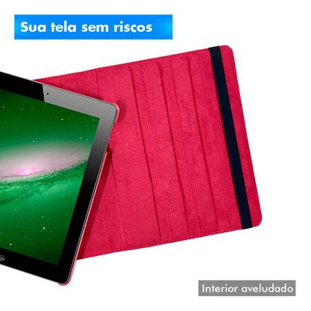 Imagem de Capa Para Ipad 3 3ª Geração 2012 Tablet 9.7 Polegadas Couro Giratória Reforçada Premium + Pelicula