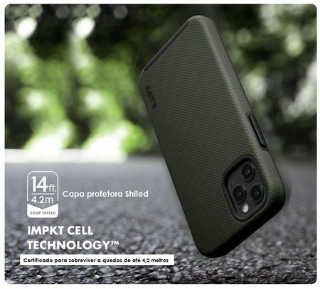 Imagem de Capa para iPhone 14 Pro 360º anti impacto protetora preto Shield Laut