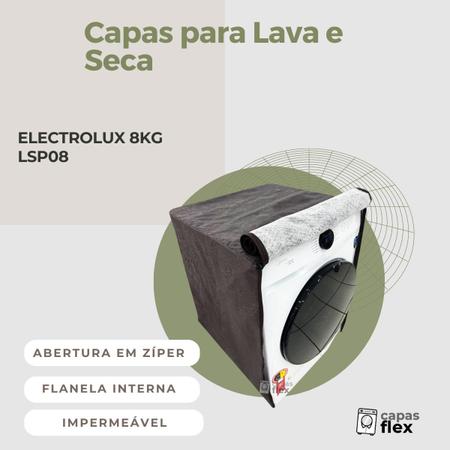 Imagem de Capa para lava e seca electrolux  8kg lsp08 impermeável flex