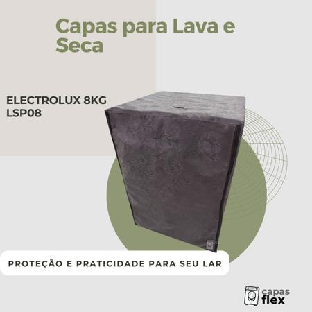 Imagem de Capa para lava e seca electrolux  8kg lsp08 impermeável flex