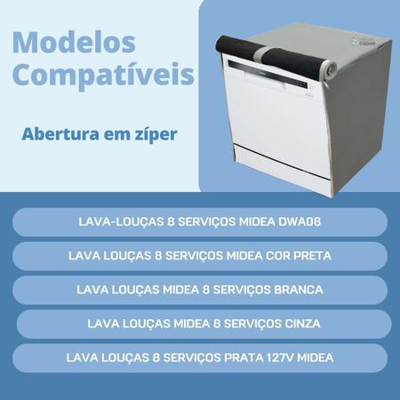 Imagem de Capa para lava louças midea 8 serviços imperméavel