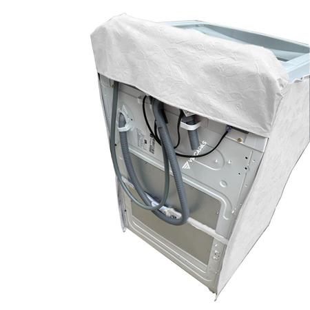 Imagem de Capa Para Maquina de Lavar Electrolux 12Kg LAC12 Ziper Branca