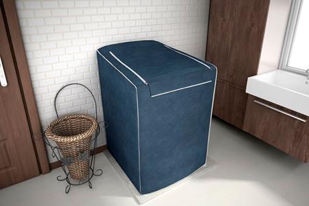 Imagem de Capa para máquina de lavar Eletrolux, Brastemp, Consul 7, 8 e 9 KG Azul Cobalto