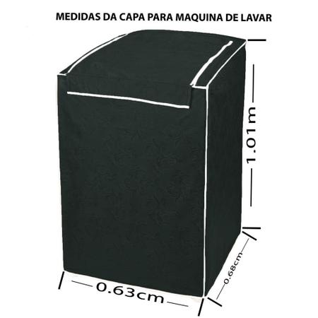 Imagem de Capa Para Máquina De Lavar Roupa Electrolux 10kg,11kg,12kg Chumbo Pratica Moderna Bonita