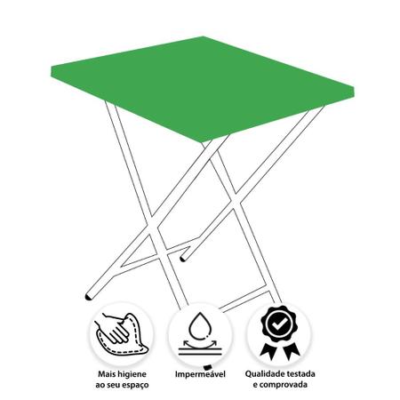 Capa Para Mesa de Bar Verde 60x60 Centímetros - CIKALA Imagem de Capa Para Mesa de Bar Verde 60x60 Centímetros