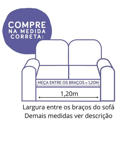 Imagem de Capa para sofá matelado tamanho king 2 lugares tamanho 1,2 metros cor caqui 