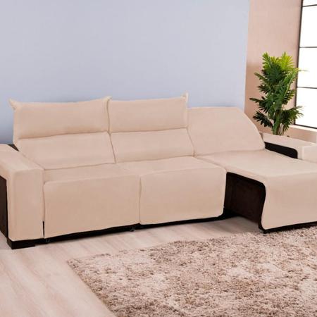 Imagem de Capa Para Sofa Retrátil Reclinável  3 Módulos Em Malha Gel Lisa Veste Fácil Varias Cores