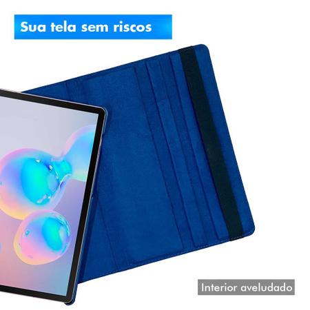 Imagem de Capa Para Tablet Galaxy Tab S6 T860 T865 10.5 Polegadas Case Couro Giratória Reforçada Premium