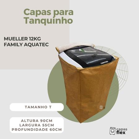 Imagem de Capa para tanquinho mueller 12kg family aquatec impermeável flex 