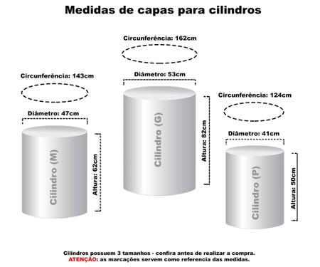 Imagem de Capa Para Trio De Mesas Cilindro Spirit 1 Kit 3 Capas