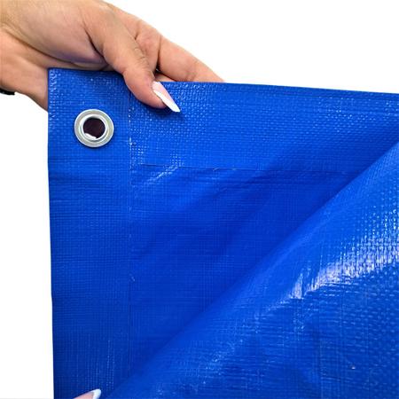 Imagem de Capa Piscina + Kit Instalação 6x3 Azul - Proteção Segurança