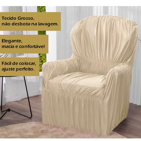 Imagem de Capa Poltrona do Papai 1 Lugar Malha Gel Elasticada Protetor Palha- Shop Casa Nobre