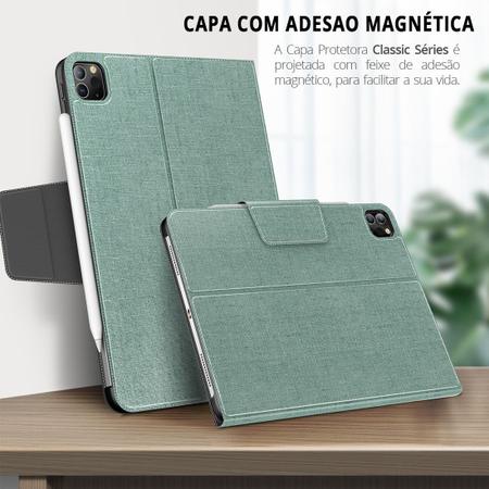 Imagem de Capa Premium Classic Séries iPad Pro 11 2018 A1980 A1934 c/ Função Wake Sleep e Suporte Apple Pencil