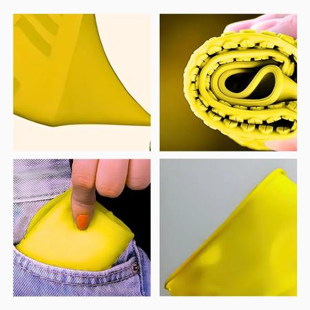 Imagem de Capa Proteção Calçados Amarelo Tamanho G 41 ao 45 Silicone