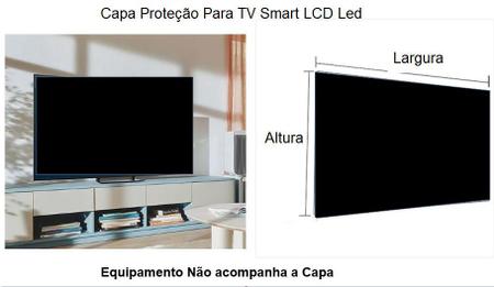 Imagem de Capa Proteção Tv Smart Led 55 Polegada Material Tnt Preto