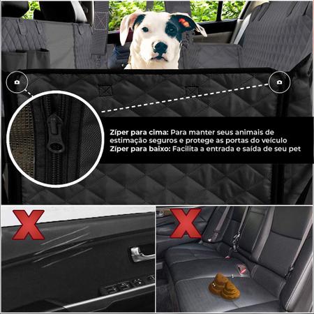 Imagem de Capa protetora bancos carro pet impermeável cães gatos reforçada
