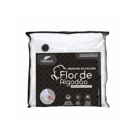 Capa protetora colchão impermeável flor de algodão fibrasca (140x190cm) Imagem de Capa protetora colchão impermeável flor de algodão fibrasca (140x190cm)