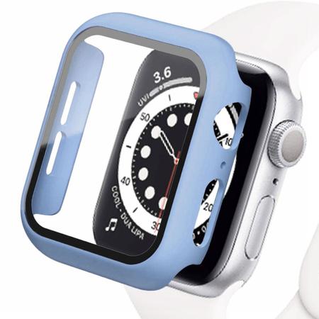 Case Capa Protetora Película de Vidro para Apple Watch 45mm Series 7 e 8