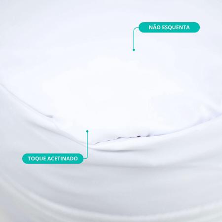 Imagem de Capa protetora de colchão de solteiro com ziper -branco melhor preço