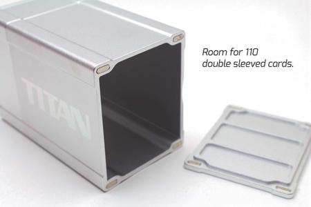 Imagem de Capa protetora Deck Box Box Gods Silver Satin Titan