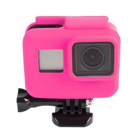 Imagem de Capa Protetora Em Silicone Para Câmeras GoPro Hero 5, 6, 7 Black -Rosa