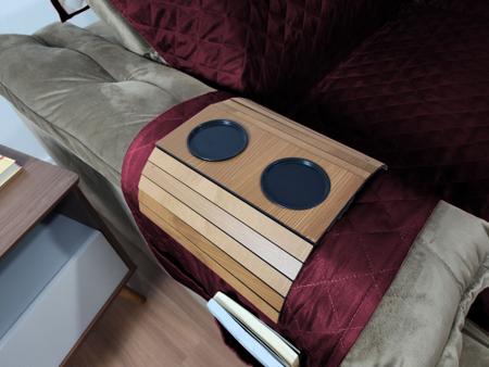 Imagem de Capa Protetora para sofá-cama de 2,40m Com Suporte de Braço