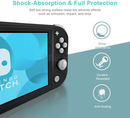 Imagem de Capa Protetora Silicone Para Nintendo Switch Lite Preta