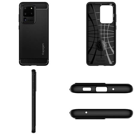 Imagem de Capa Protetora Spigen Rugged Armor para Samsung Galaxy S20 Ultra 6.9 - Matte Black