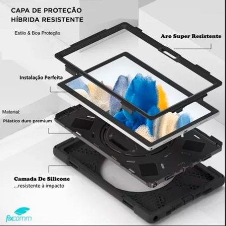 Imagem de Capa Robusta Compatível com Galaxy Tab S9 Ultra S8 Ultra X910 X900 C/alça