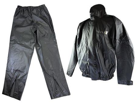 Imagem de Capa Roupa Chuva Vestimenta Vestuário Jaqueta Calça Delta Flex Pvc Preta Moto Motoqueiro