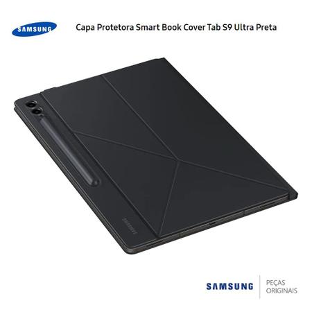 Imagem de Capa Samsung p/ Galaxy Smart Book Cover Tab S9 Ultra - Preta