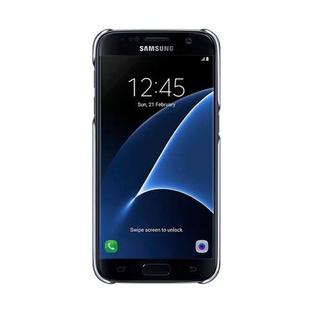 Imagem de Capa Samsung Protetora Clear para Galaxy S7 com Borda Preta