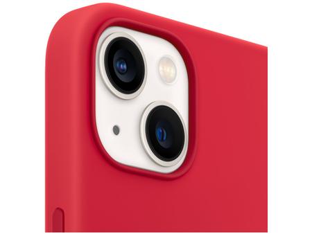 Capa de silicone com MagSafe para iPhone 13 - (PRODUCT)RED - Apple (BR)