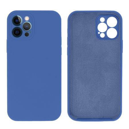 Capa Capinha Silicone compatible para iPhone 12/12 Pro/12 Max Cor  Azul-claro 12/12 Pro 6.1