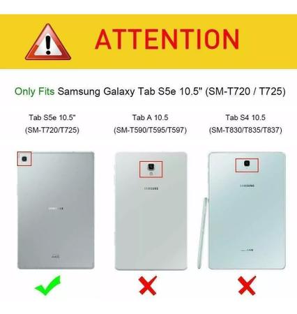 Imagem de Capa Smart Top Samsung Galaxy Tab T 725 S5e T 720 10.5 2019
