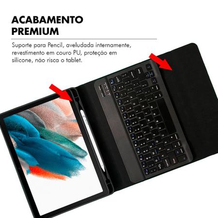 Imagem de Capa Tablet Tab A8 2022 10.5 Com Teclado Removível Case Capinha Magnética + Pelicula HPrime Premium