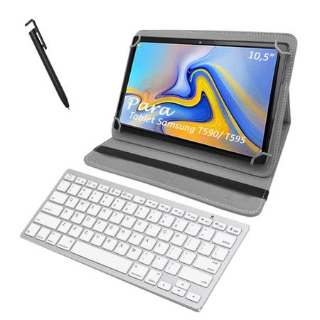 Imagem de Capa teclado Para Samsung Tab A T590/T595 10.5" + Caneta