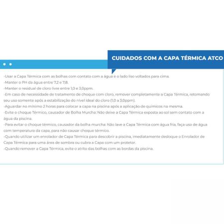 Imagem de Capa Termica Para Piscina 300 Micras Blue 5 X 2,5 - Atco